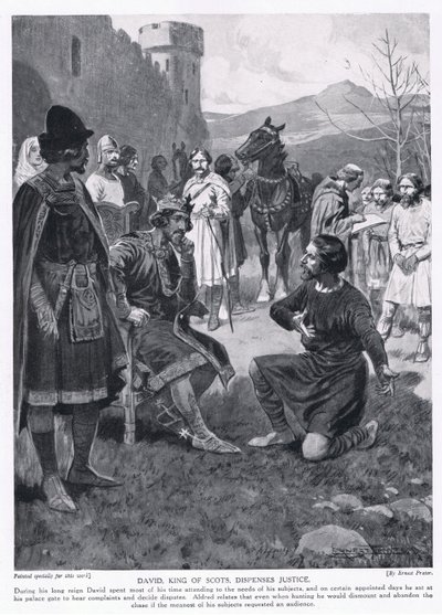 David, King of the Scots Dispensing Justice, 1920